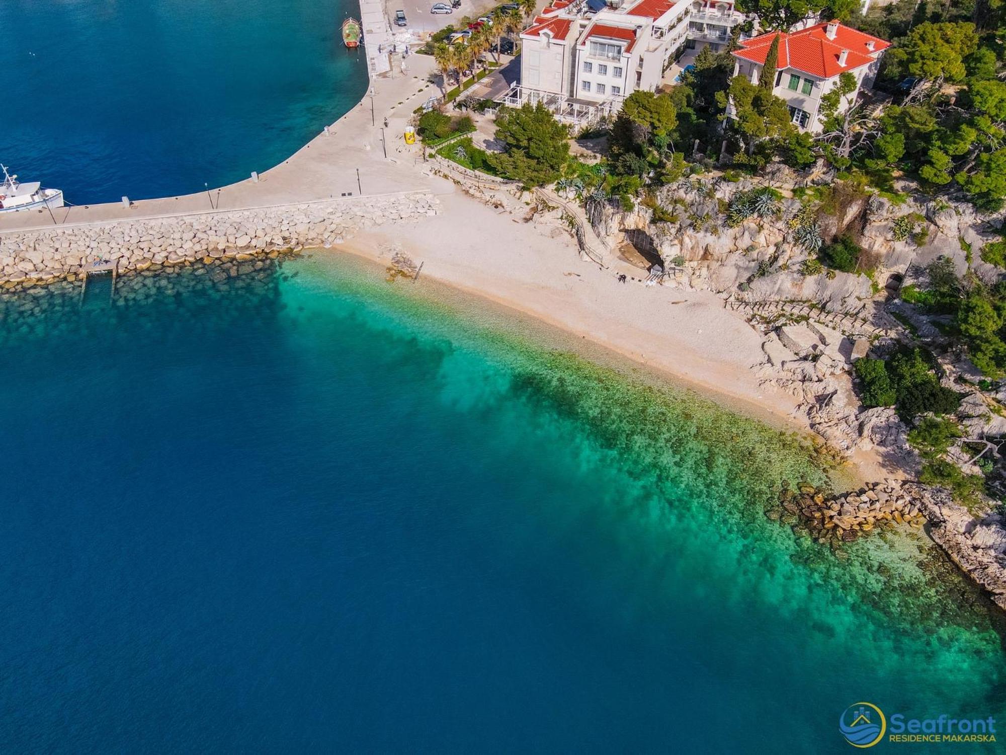 Seafront Residence Makarska Bagian luar foto